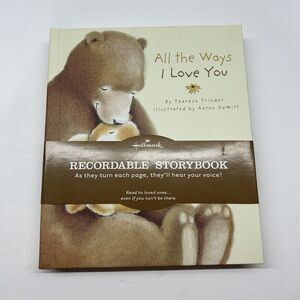 Hallmark Recordable Storybook "All The Ways I Love You" Voice Save TESTED/WORKS